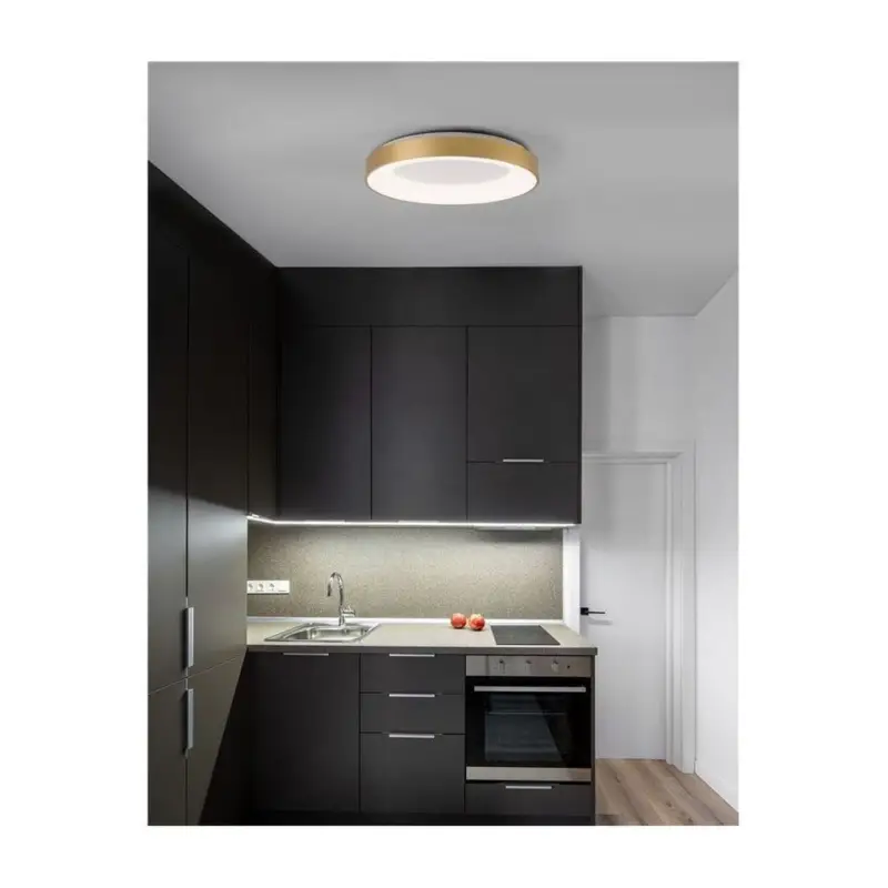 Plafonnier RANDO THIN Or Brossé LED 50 W Nouvelle Collection