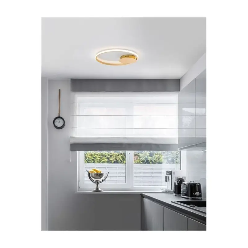 Promotion Plafonnier FULINE Feuille d'Or LED 32 W