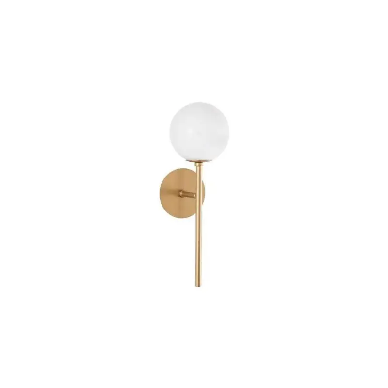 Applique Boule CANTONA Laiton Or & Blanc Led G9 1x5 W Haute Qualité