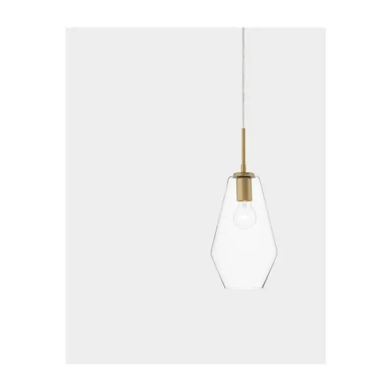 Suspension PRISMA Or & Transparent LED E27 1x12 W H120 Offre Limitée