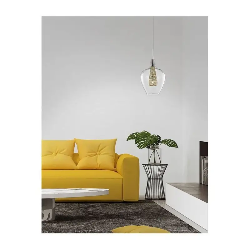 Acheter En Ligne Suspension FILO Transparent & Or LED G9 1x5 W L18