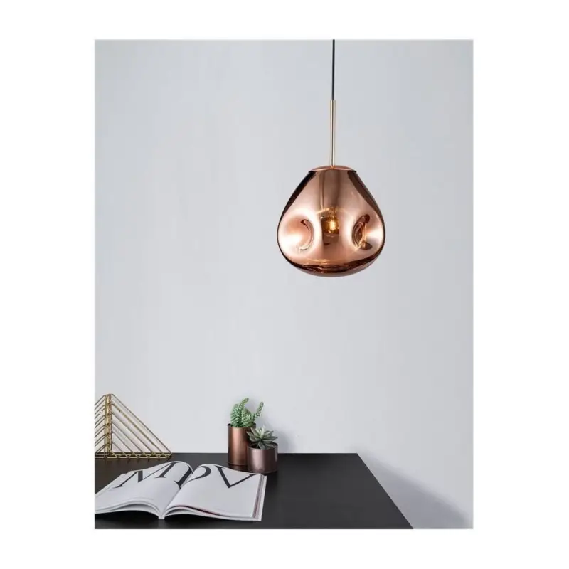 Suspension LAVA Cuivre LED E27 1×12 W L25 Vente Flash
