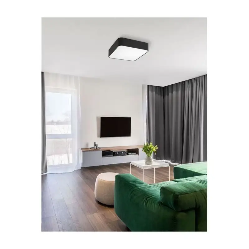 Satisfait Ou Remboursé Plafonnier RAGU Noir LED E27 4x10 W L36