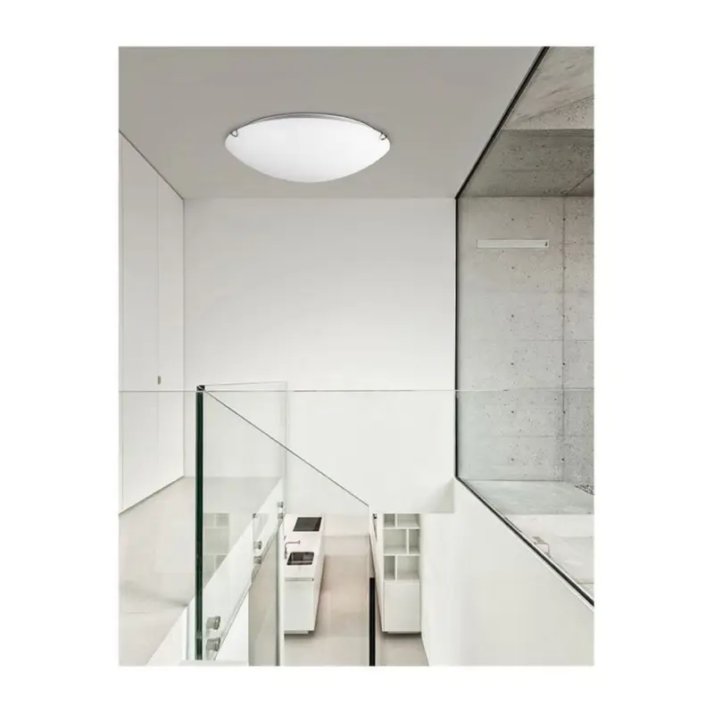 Prix Cassé Plafonnier ANCO Blanc & Chrome LED E27 2x12 W