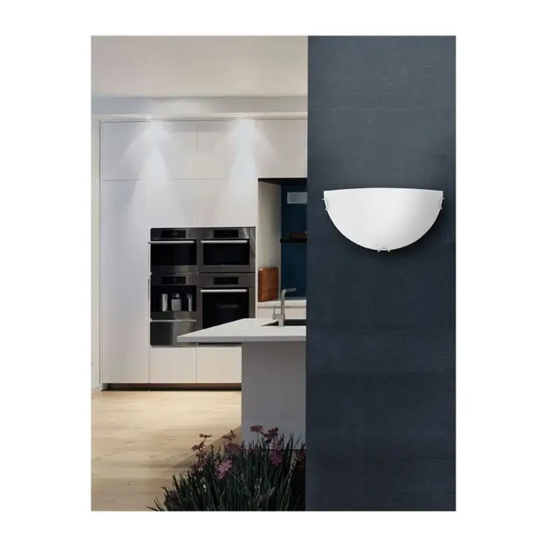 Expédié Aujourd'hui Applique Murale ANCO Blanc & Chrome LED E27 1x12 W
