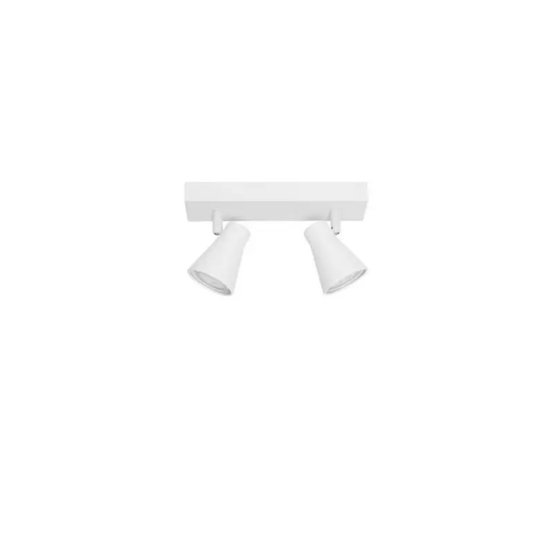 Certifié Plafonnier DUBLIN Sable Blanc LED GU10 2x10 W