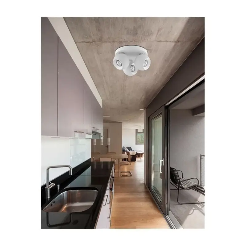 Soldes Plafonnier TORE Blanc Mat LED GU10 3x5 W