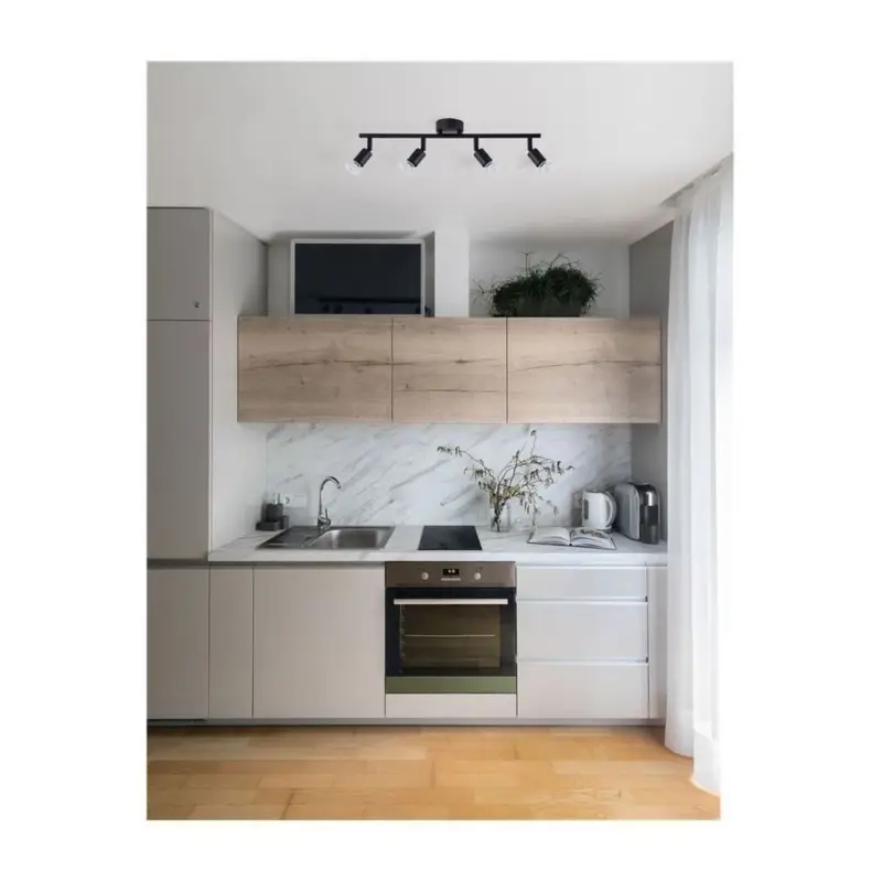 Nouvelle Collection Plafonnier LUP Noir Satiné LED GU10 4×5 W