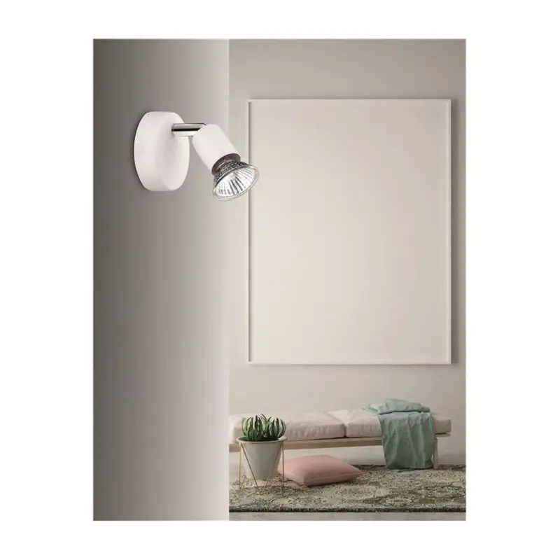 Authentique Applique Murale BASE Blanc Mat LED GU10 1x5 W