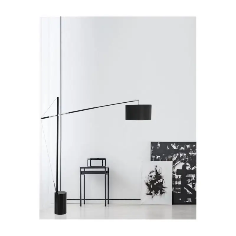 Seulement Aujourd'hui Lampadaire TRACCIA Noir LED E27 1x12 W