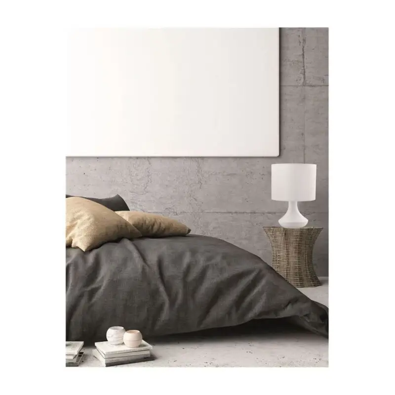 Bon Marché Lampe ROSIA Blanc Mat LED E14 1x12 W