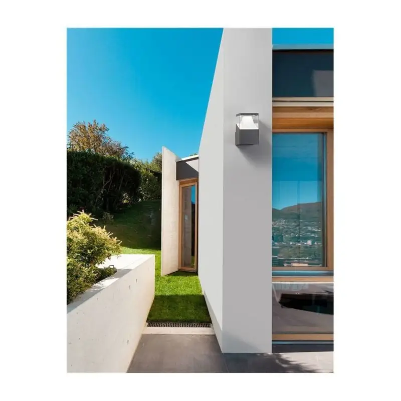 Meilleure Vente Applique Murale Extérieure LOCK Gris Foncé & Blanc LED 12 W