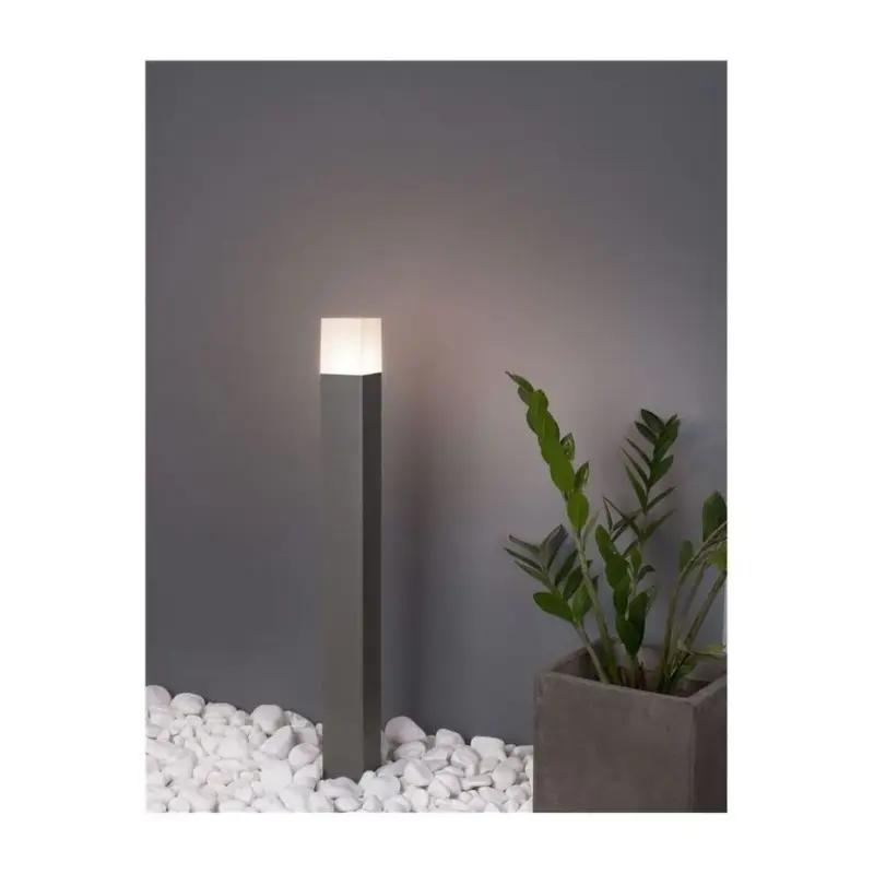 Marque Borne Lumineuse Extérieure STICK Gris Foncé & Blanc E27 16 W H80