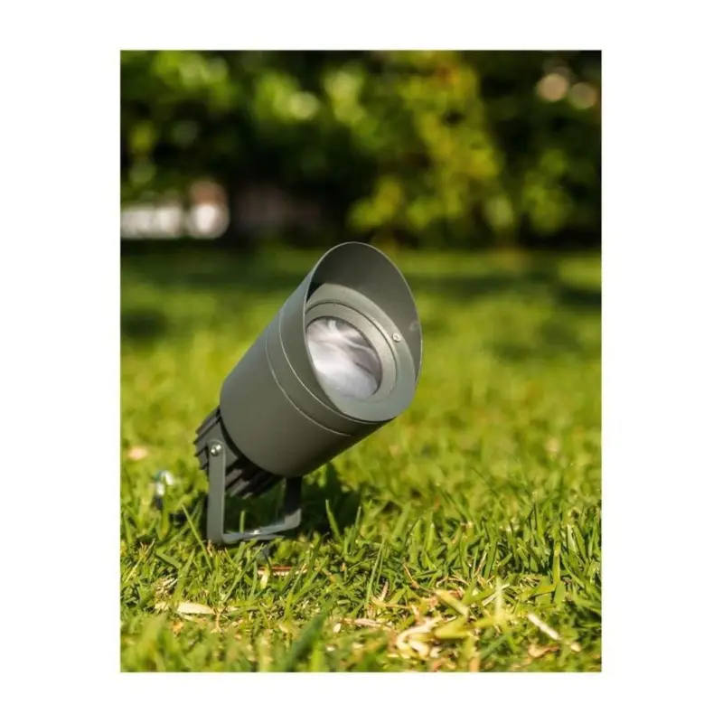 Projecteur à piquer Extérieur INSIDE Gris Foncé GU10 50 W H20 Retour Gratuit