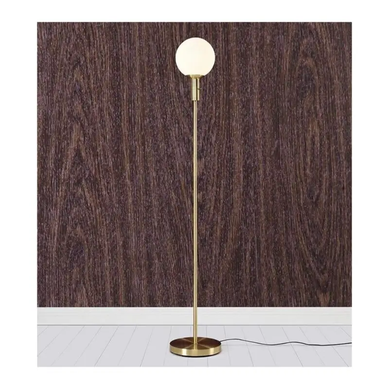Expédié Aujourd'hui Lampadaire Boule Minna 1x40W E14 Laiton Blanc