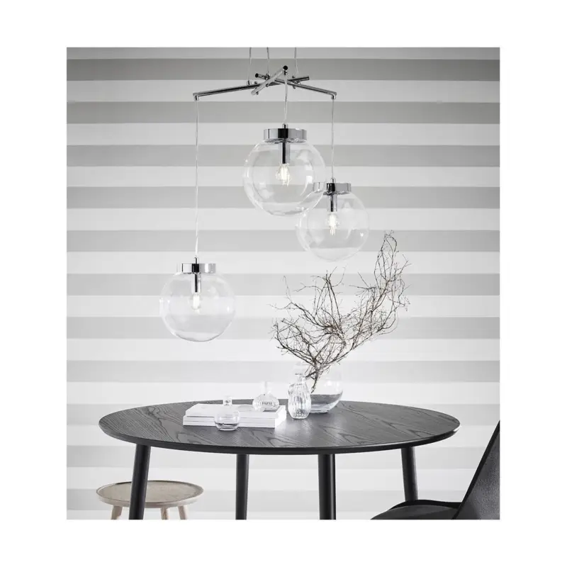 Offre Du Jour Suspension Sicily 3x40W E14 Chromé Transparent