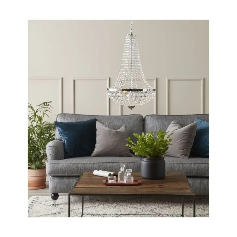 Lustre Granso 2x20W G9 Chromé Transparent Vente Flash