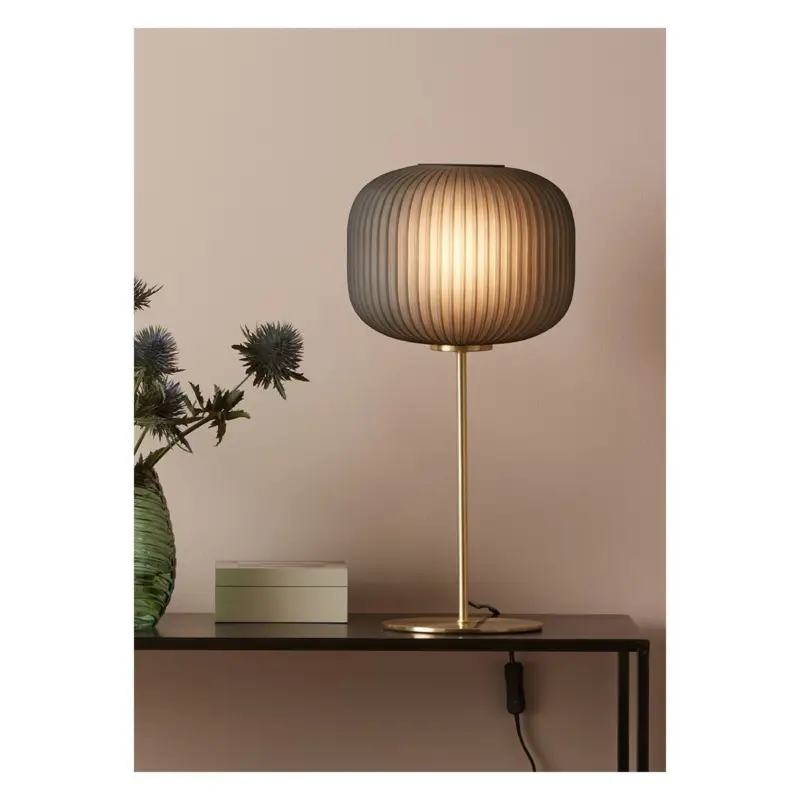 Lampe Sober 1x60W E27 Laiton Brossé Fumé Remise