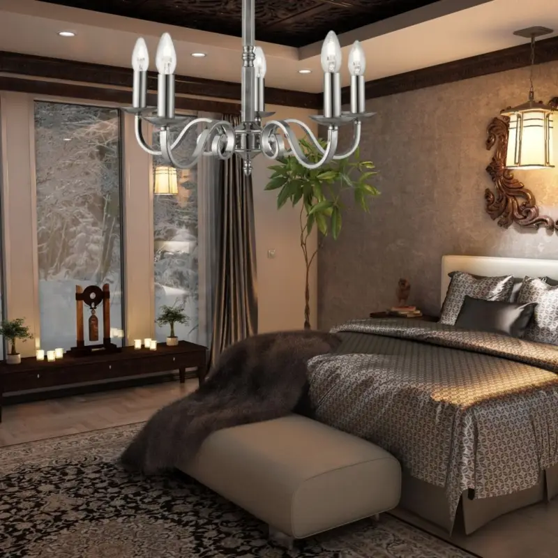 Satisfait Ou Remboursé Lustre Richmond 5x40W E14 Metal