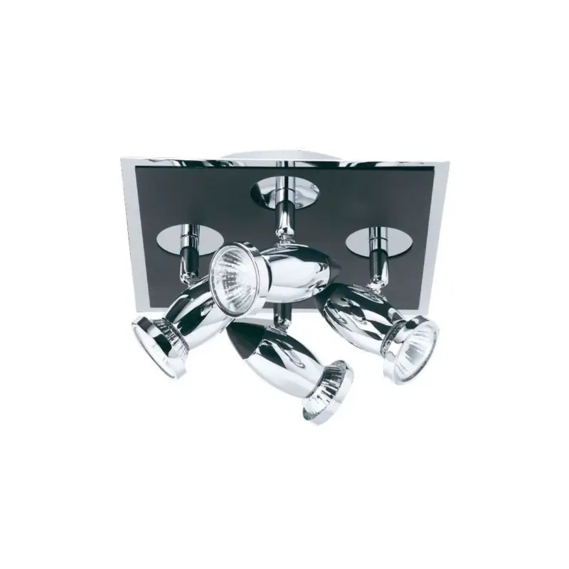 Meilleur Prix Plafonnier Comet 4x35W GU10 Chrome Noir