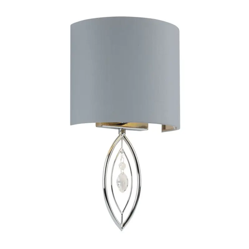 Applique Murale Crown 1x40W E14 Chrome Gris Dernière Chance