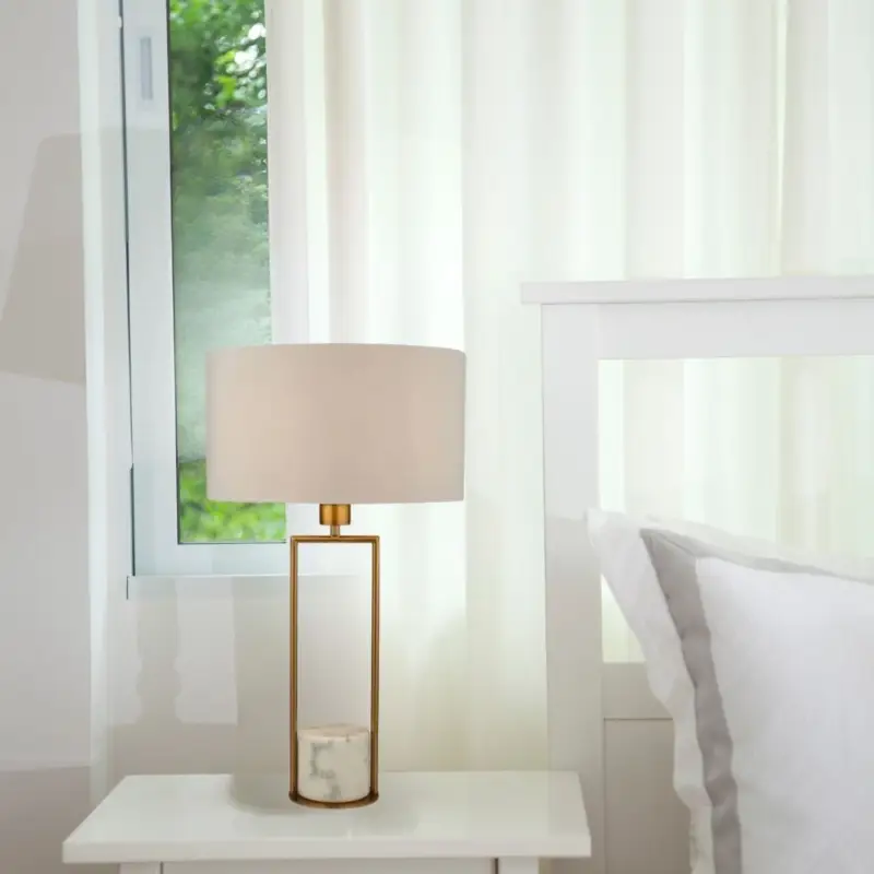 Lampe Discus 1x60W E27 Marbre Or Acheter Direct