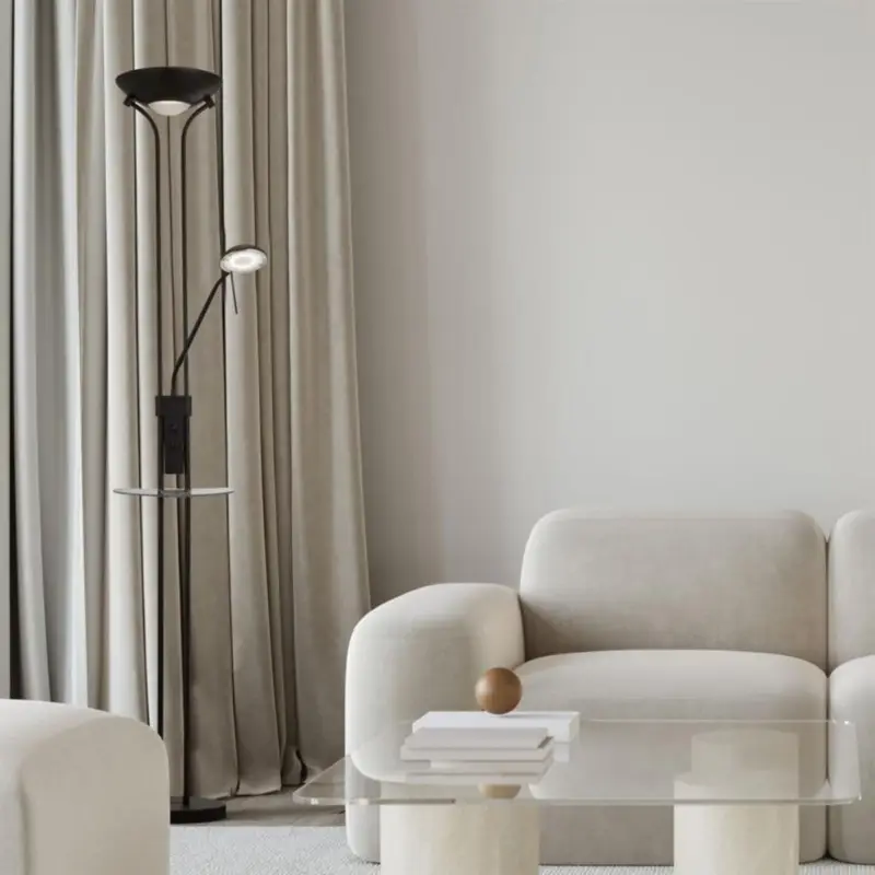 Solde Lampadaire étagère Breeze 18W LED Noir Dépoli