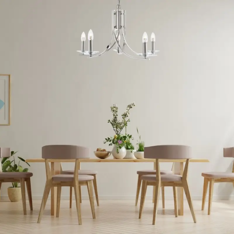 Vente Flash Lustre Ascona 5x10W E14 Metal