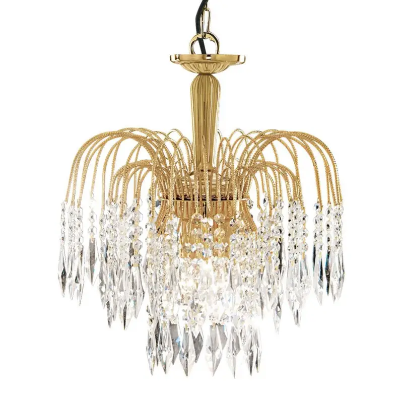 Suspension Waterfall 3x40W E14 Or Authentique