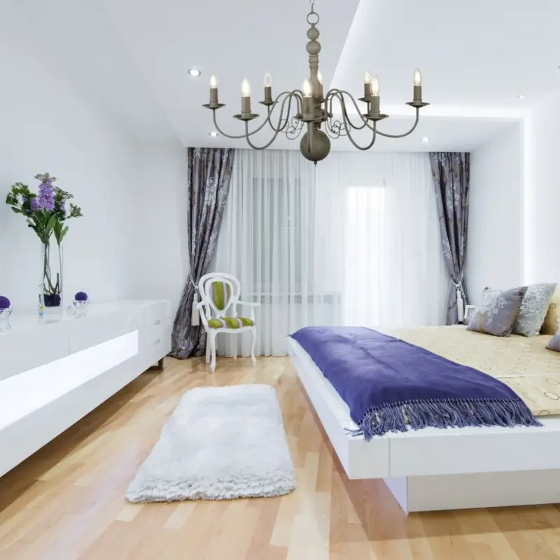 Lustre Greythorne 8x40W E14 Gris Commander Vite