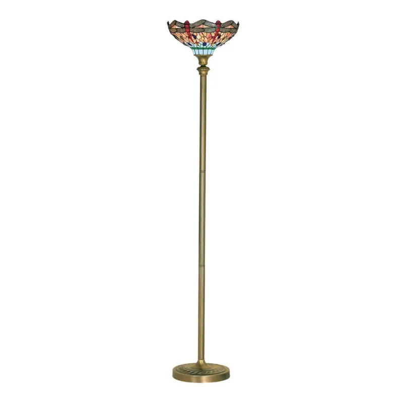Seulement Aujourd'hui Lampadaire Dragonfly 1x60W E27 Laiton Multicolore