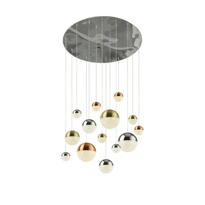 Suspension Boule Planets 17,5W LED Brome Laiton Cuivre Affaire À Saisir