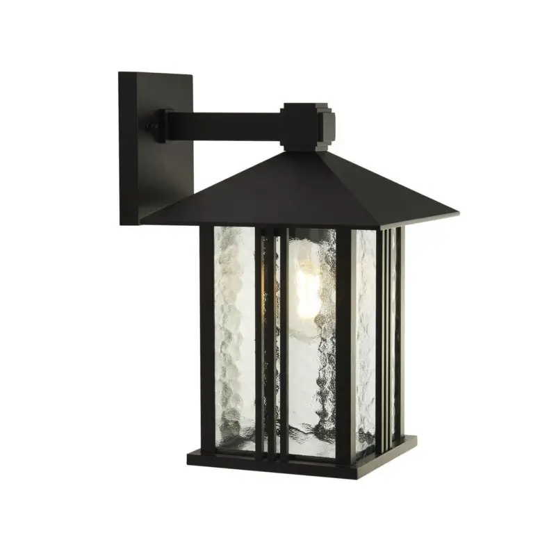 Applique Extérieur Venice 1x60W E27 Verre Noir Eau Nouvel Arrivage