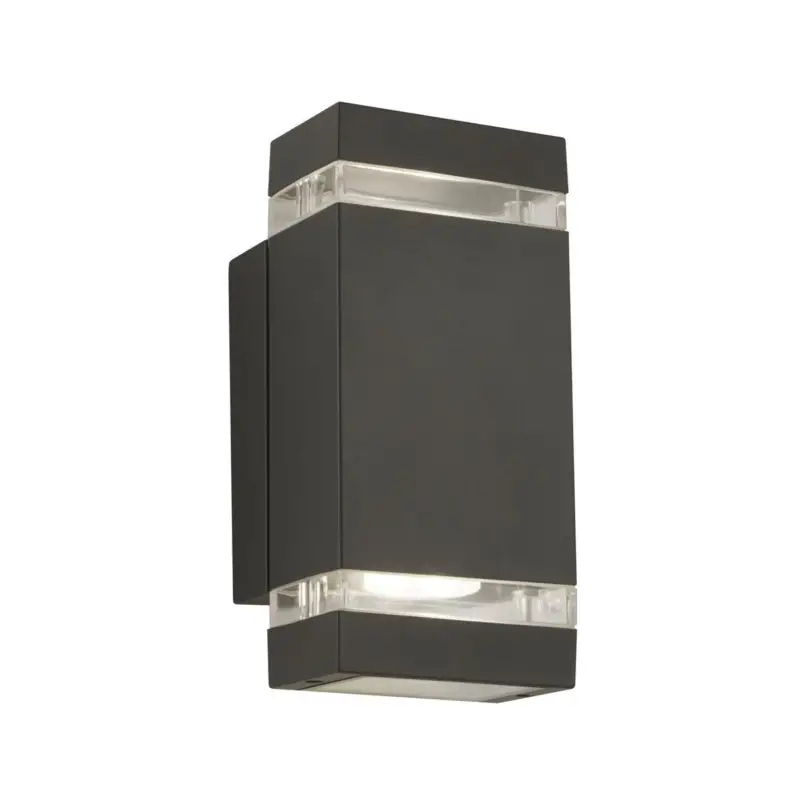 Nouvel Arrivage Applique Extérieur Sheffield 2x3W GU10 Gris Foncé Noir