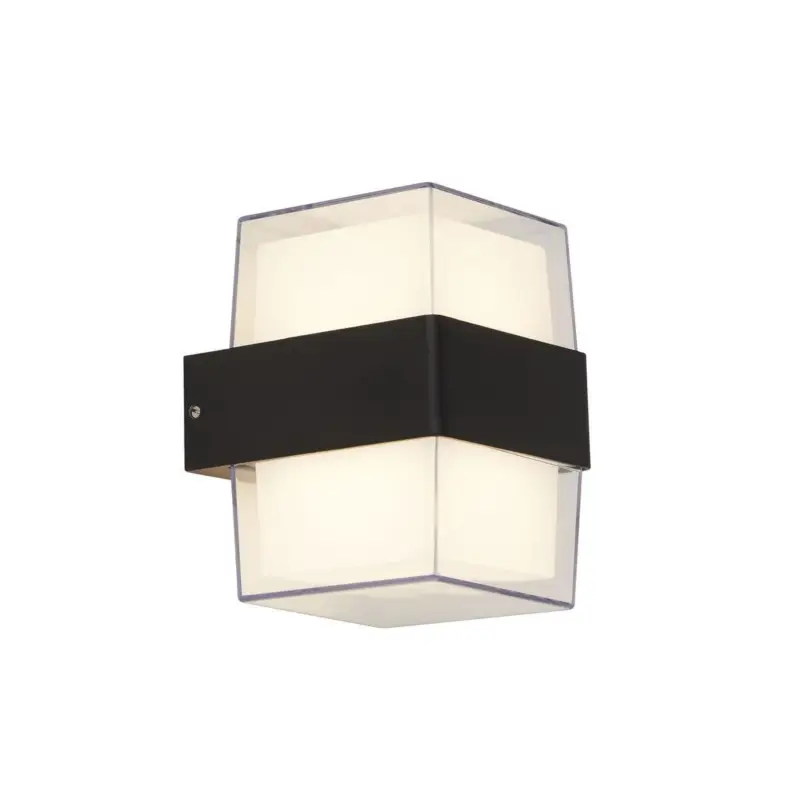 Applique Extérieur Pittsburgh 6W LED Noir 25122-2BK Satisfait Ou Remboursé