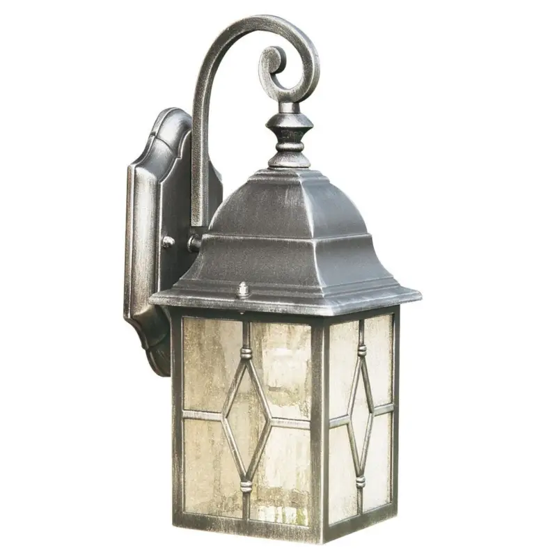 Applique Extérieur Genoa 1x60W E27 Noir Argent L150 Promotion