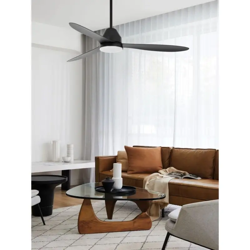 Haute Qualité Ventilateur Plafond Whitehaven LED 142cm Noir