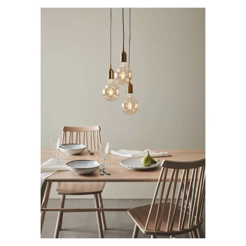 Promotion Saisonnière Suspension Bronx 3x60W E27 Bronze H152
