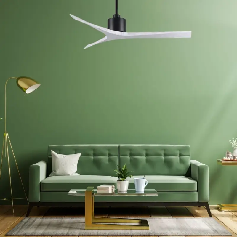 Commander Vite Ventilateur de Plafond Mollywood 152cm Noir Blanc