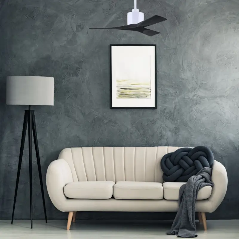 Ventilateur Plafond Nan 107cm Blanc Noir Achat Immédiat