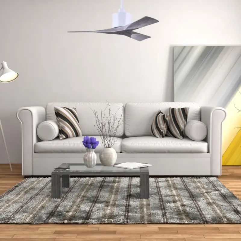 Ventilateur de Plafond Nan 107cm Blanc Bois Vieilli Meilleur Choix