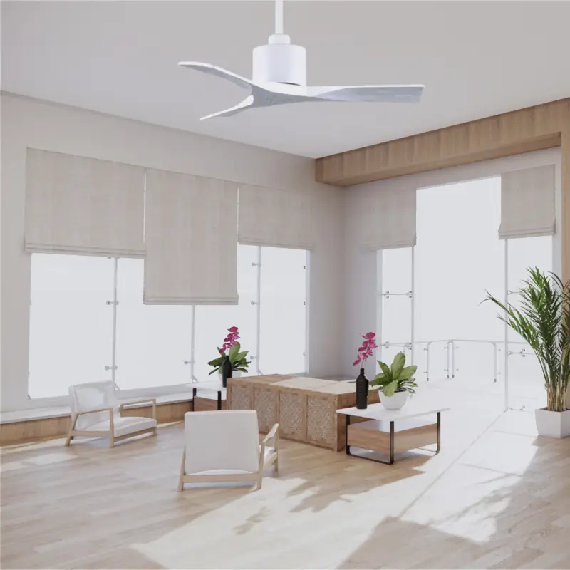 Ventilateur de Plafond Nan 107cm Blanc Super Prix