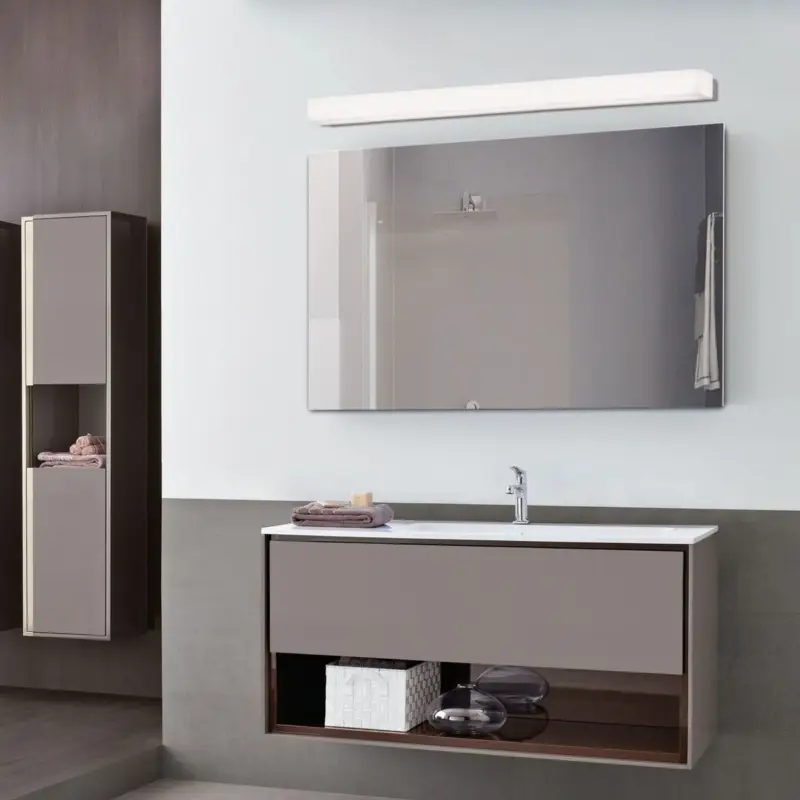 Applique Salle de Bain Box 1x15W LED Argent 3000K Prix Choc
