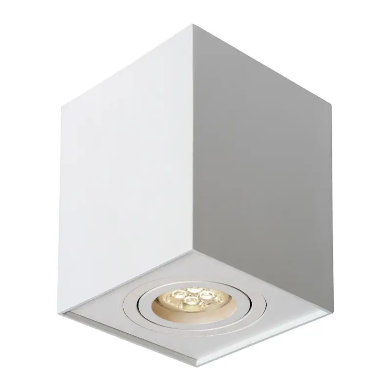 Plafonnier Carre 1x8W Blanc Commande En Gros