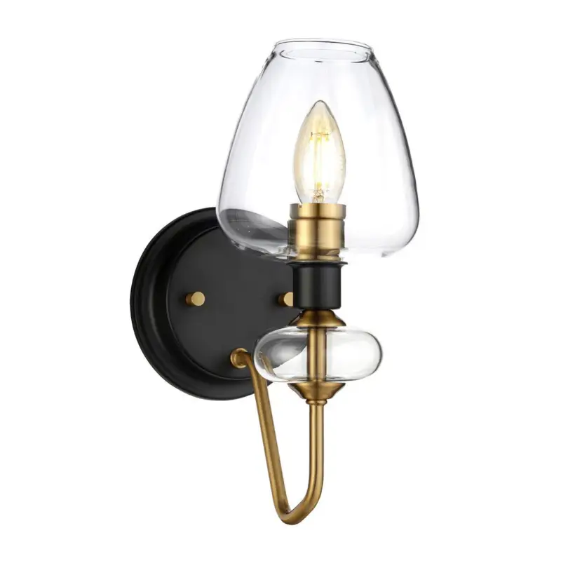 Vente Flash Applique Murale Armand 1x40W Noir Laiton