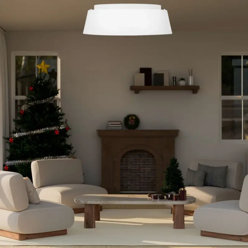 Plafonnier Asher 3x60W Blanc Mat Must-Have