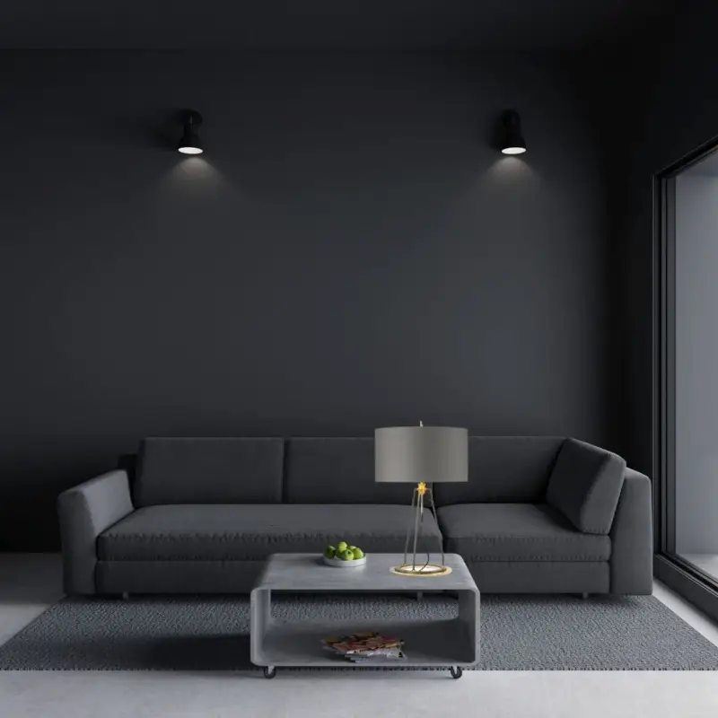 Vente Directe Lampe Ferrara 1x60W Or Poli Gris Foncé