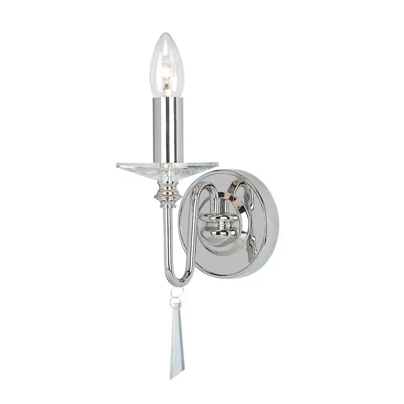 Applique Murale Finsbury Park 1x60W Nickel Poli Seulement Aujourd'hui