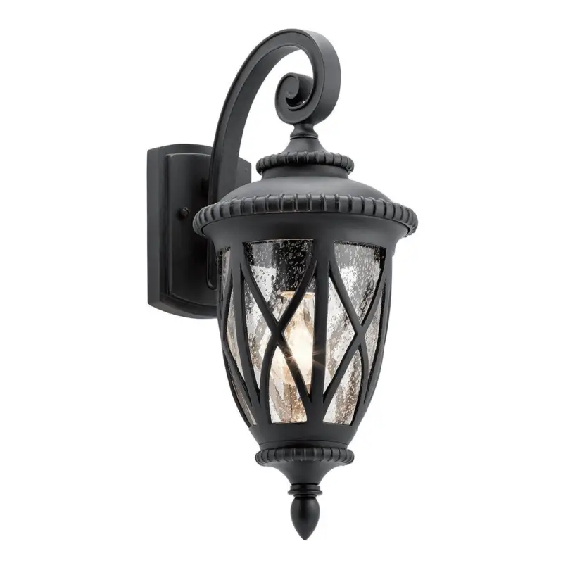 Quantité Limitée Applique Murale Admirals Cove 1x60W Noir Texturé H478mm