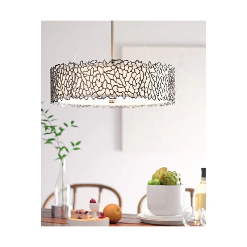 Suspension Silver Coral 3x100W Etain Dernier Modèle
